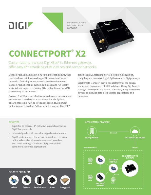 Industrial-Grade Programmable XBee® to IP Gateways - Digi International