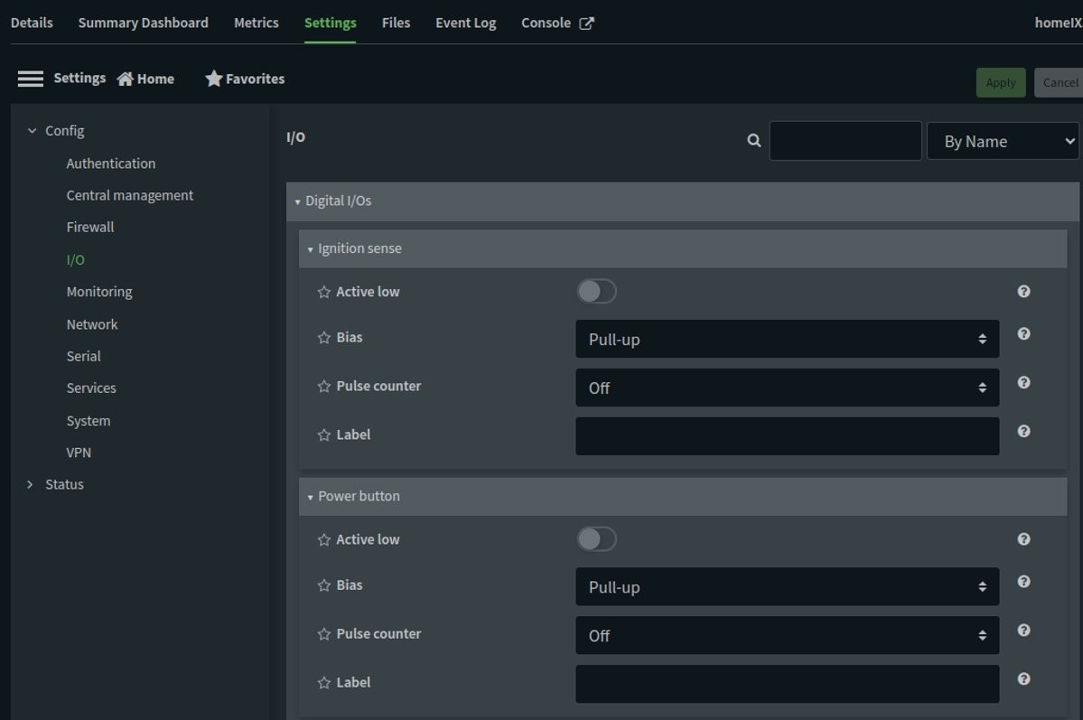 Ignition Sense management