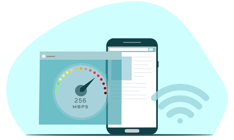 Network speed concept