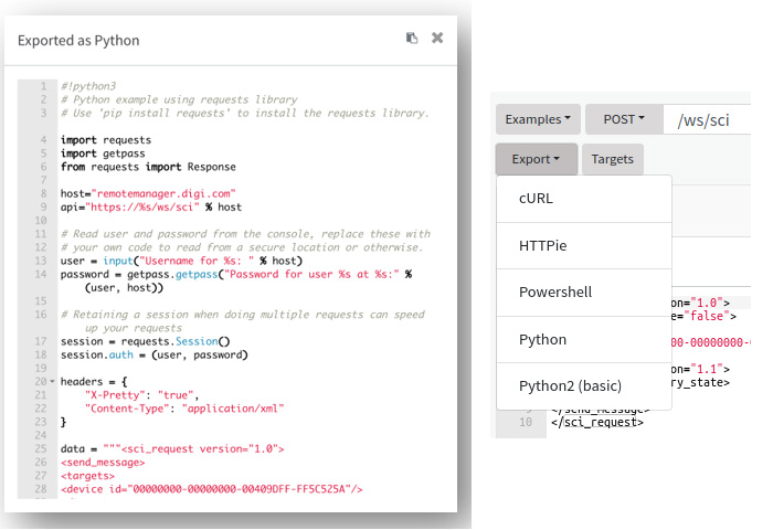 Python interface