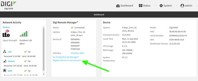 Device registration process