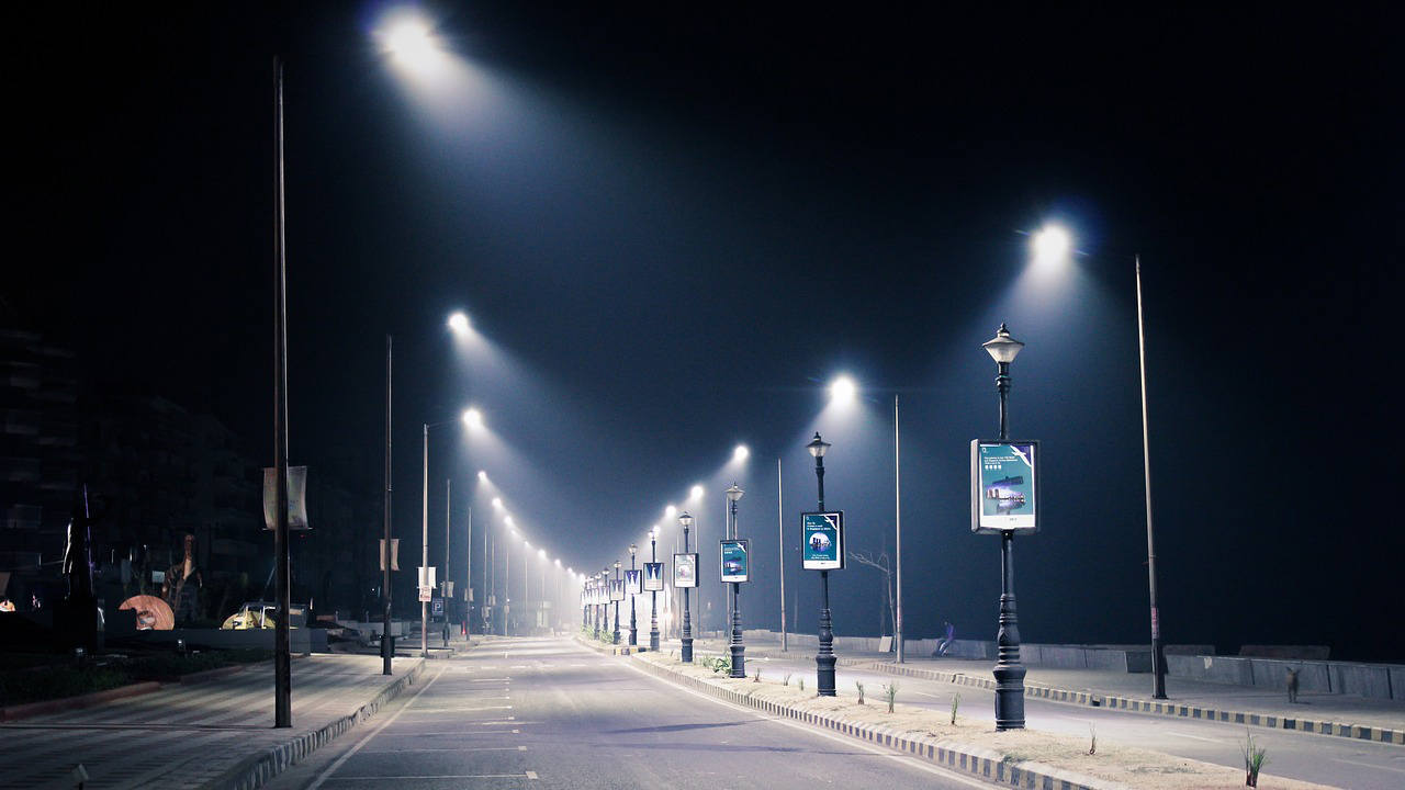 City street lights