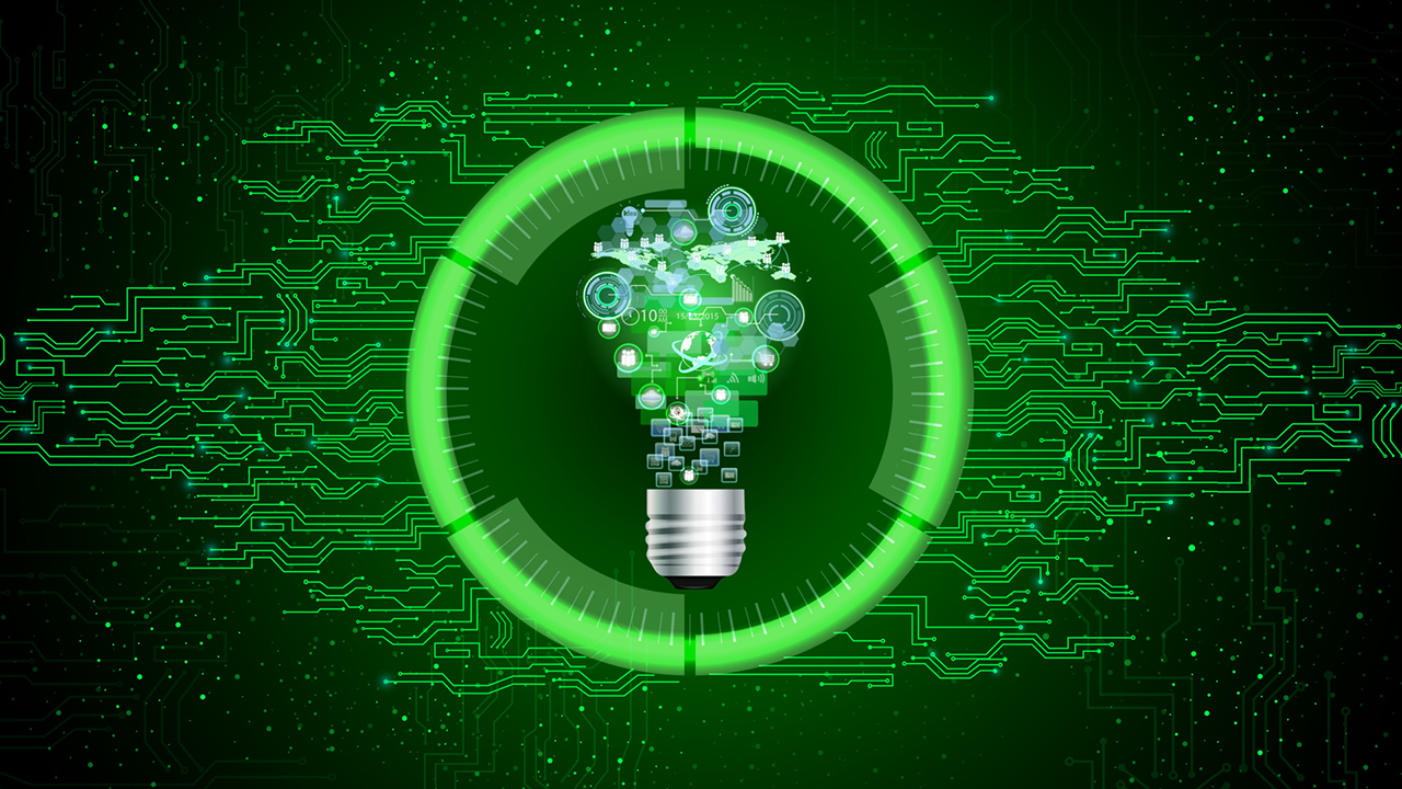 green technology background