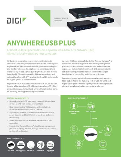 Digi usb anywhere настройка