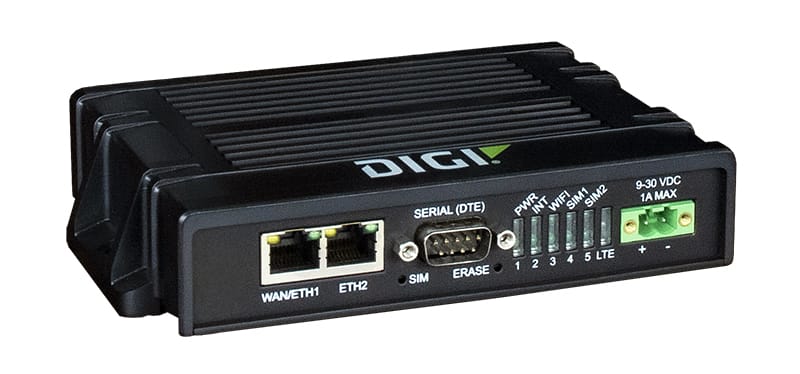 IX20-00G4 - Digi IX20 — LTE Cat 4 Global; (2) Ethernet; DB-9 RS