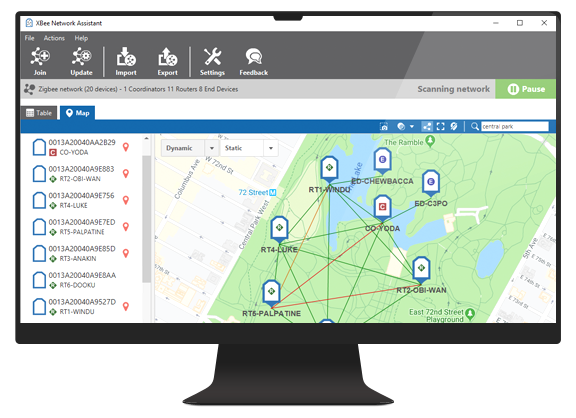 Digi XBee Network Assistant