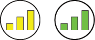 Signal strength LED