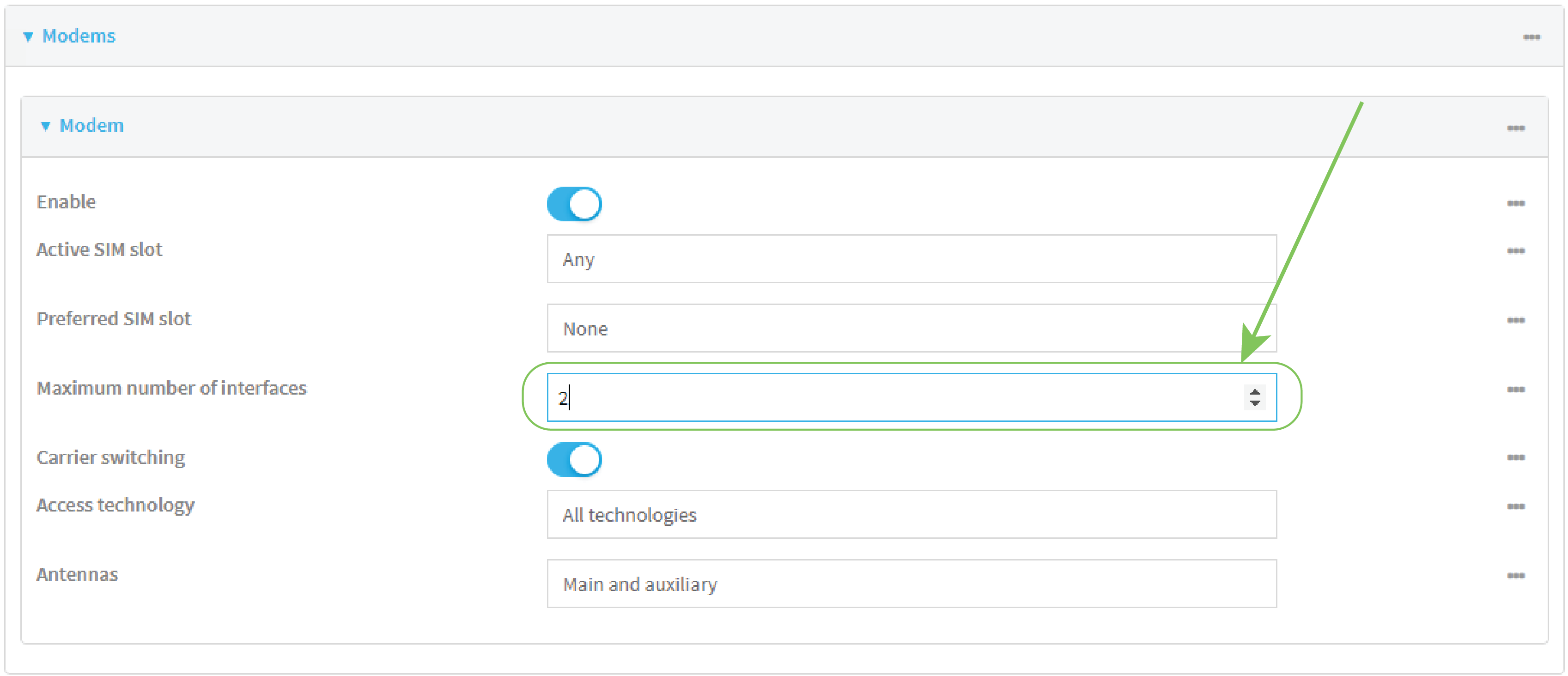 Configure dual APNs