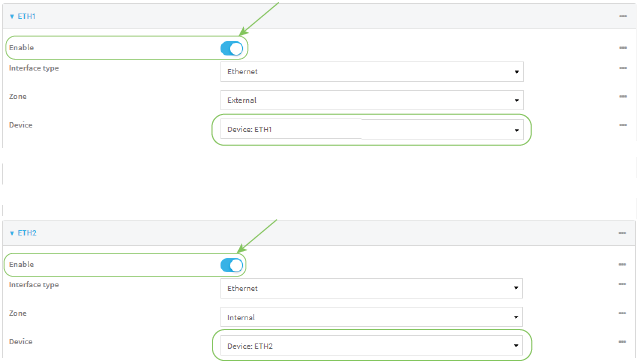 eth disabling tsonta