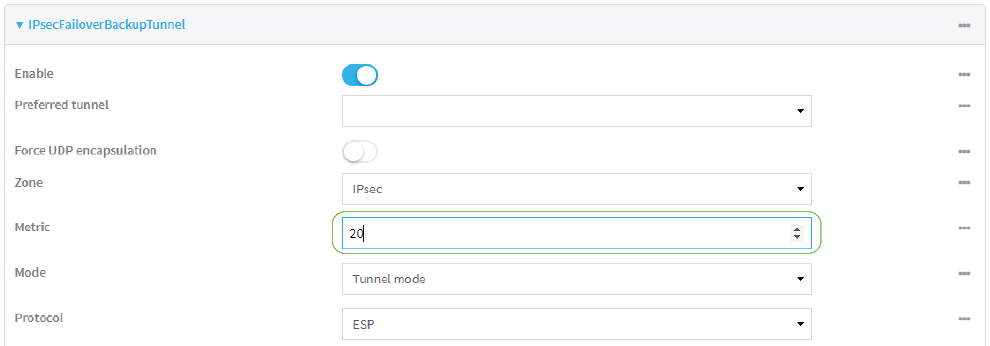 Configure Ipsec Failover