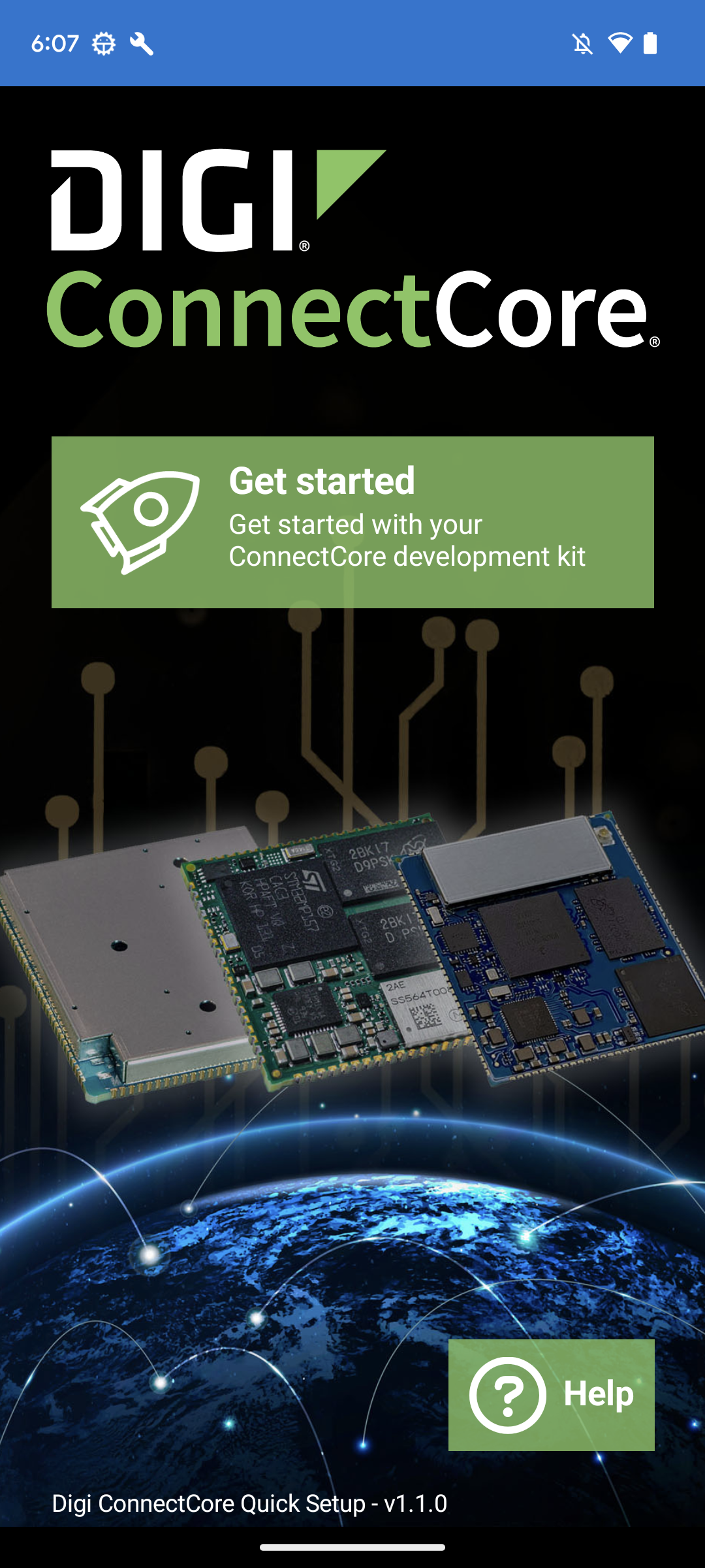 Digi ConnectCore Quick Setup app